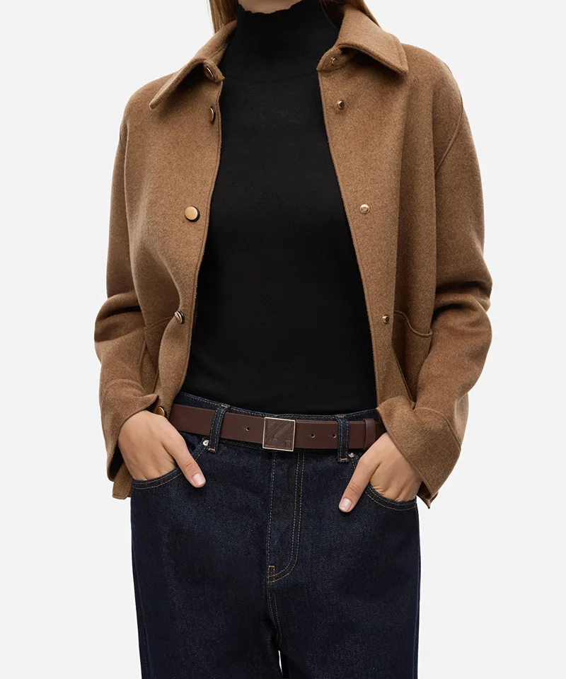 Ipekyol Monogram Buckle Leather-Effect Belt